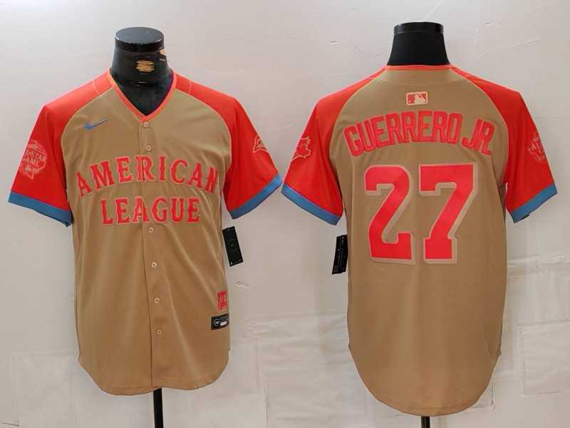 Mens Toronto Blue Jays #27 Vladimir Guerrero Jr Cream 2024 All Star Limited Stitched Jersey->2024 mlb all-star->MLB Jersey